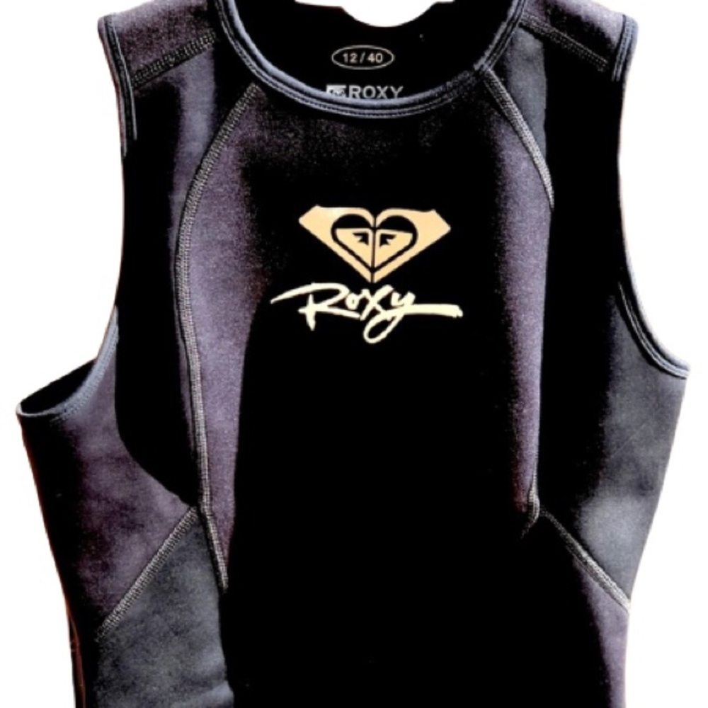 Roxy Syncro Hyperstretch Neoprene Wetsuit Top Size M EUC
